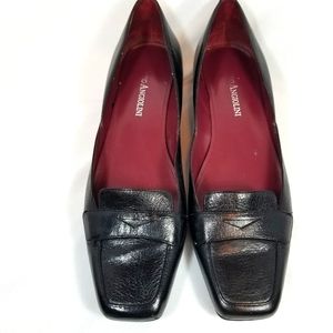 Enzo Angiolioni leather black shoes
